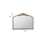 31" Gold Arch Iron Framed Accent Mirror
